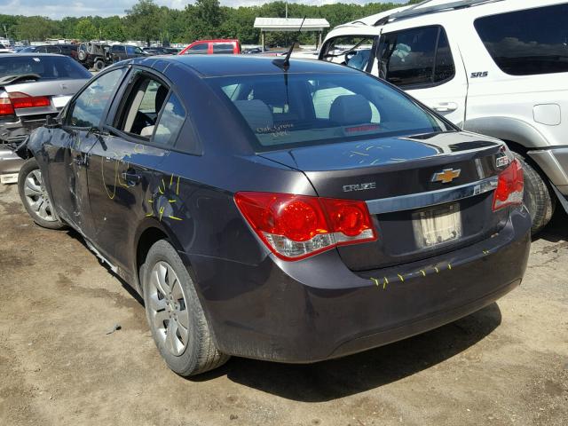 1G1PA5SH9E7473382 - 2014 CHEVROLET CRUZE LS GRAY photo 3