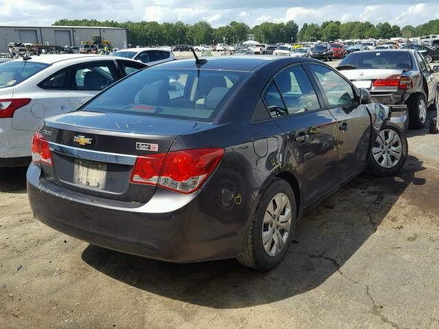 1G1PA5SH9E7473382 - 2014 CHEVROLET CRUZE LS GRAY photo 4