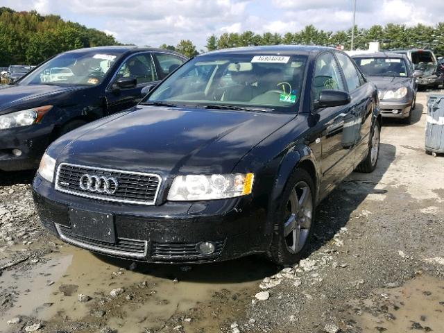 WAULC68E84A214240 - 2004 AUDI A4 1.8T QU BLACK photo 2