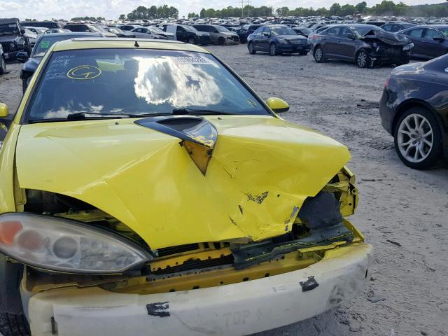 1ZWFT61L415612597 - 2001 MERCURY COUGAR V6 YELLOW photo 10