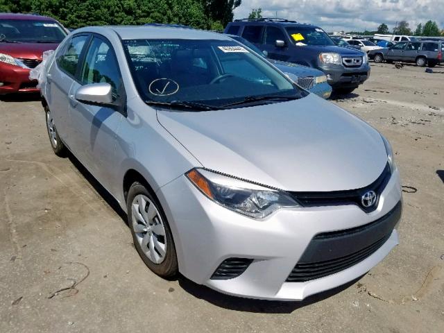 2T1BURHE1EC169765 - 2014 TOYOTA COROLLA L SILVER photo 1