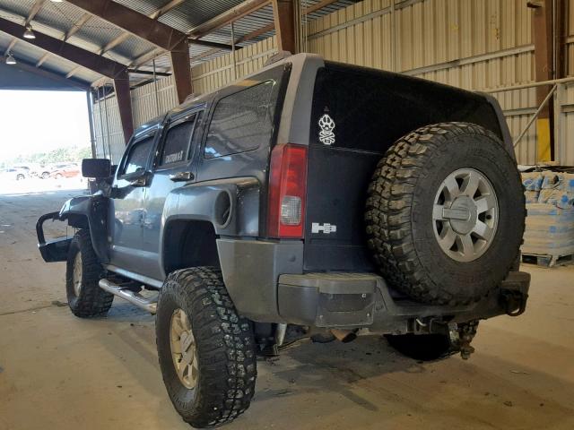 5GTEN13L698100081 - 2009 HUMMER H3 ALPHA BLACK photo 3