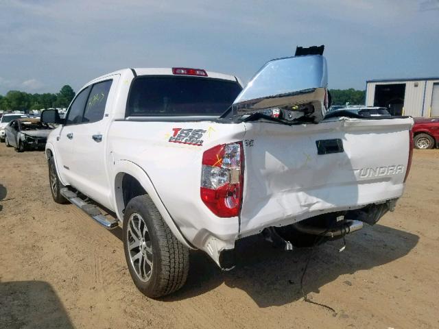 5TFEW5F15HX221503 - 2017 TOYOTA TUNDRA CRE WHITE photo 3