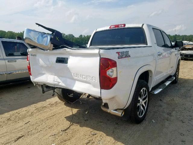 5TFEW5F15HX221503 - 2017 TOYOTA TUNDRA CRE WHITE photo 4