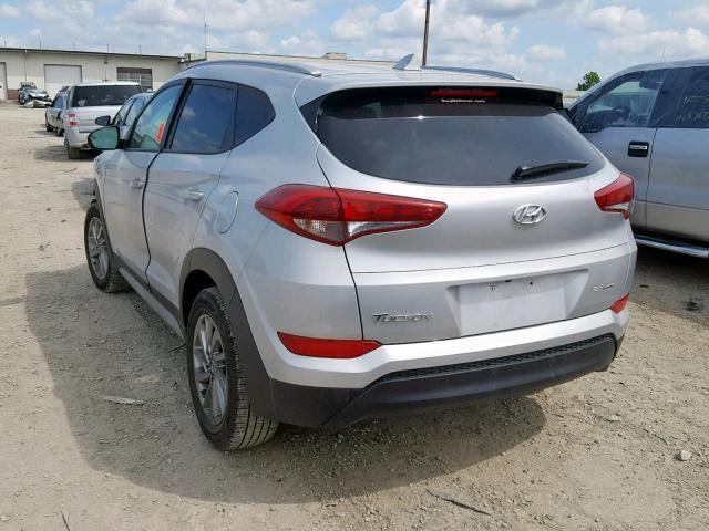 KM8J33A47JU601913 - 2018 HYUNDAI TUCSON SEL SILVER photo 3