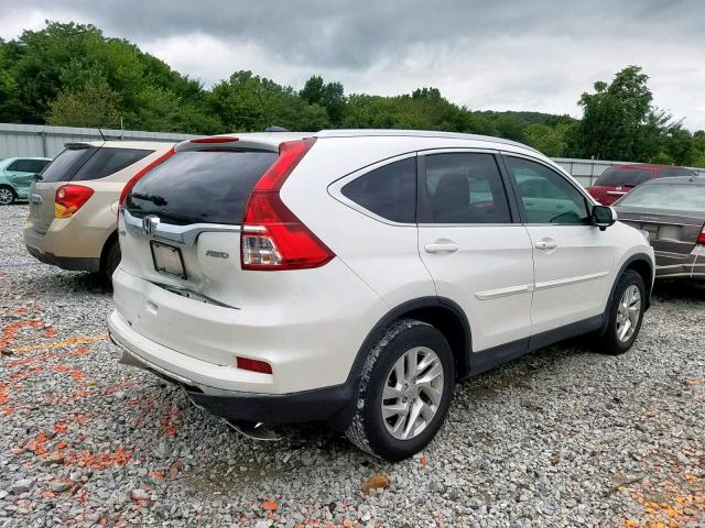 5J6RM4H7XGL118211 - 2016 HONDA CR-V EXL WHITE photo 4