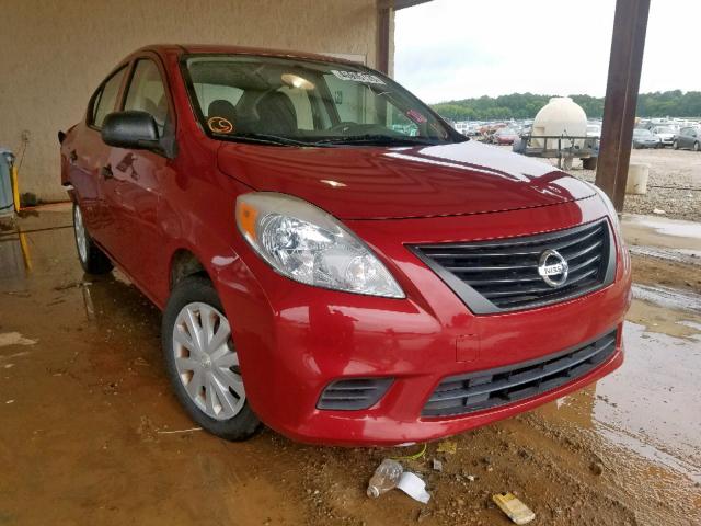 3N1CN7AP4EL849533 - 2014 NISSAN VERSA S RED photo 1