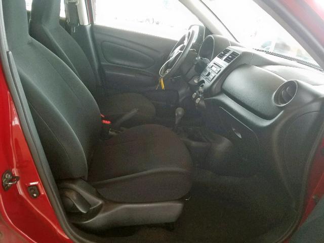 3N1CN7AP4EL849533 - 2014 NISSAN VERSA S RED photo 5