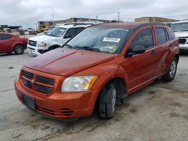 1B3HB28B08D720712 - 2008 DODGE CALIBER ORANGE photo 2