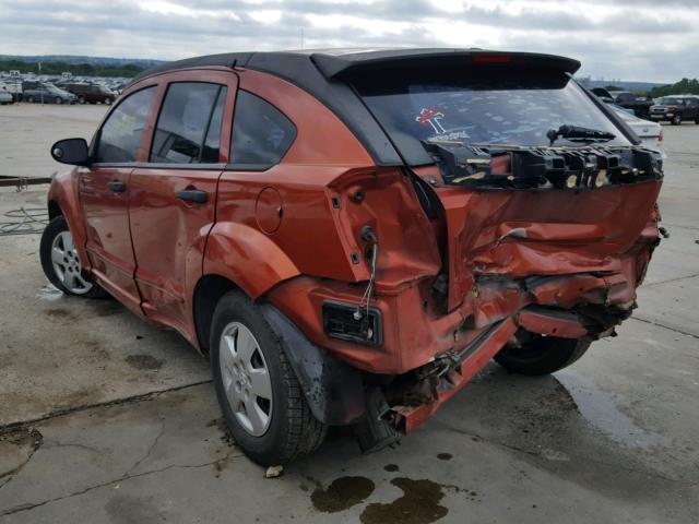 1B3HB28B08D720712 - 2008 DODGE CALIBER ORANGE photo 3