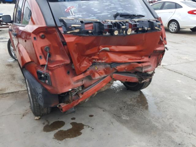 1B3HB28B08D720712 - 2008 DODGE CALIBER ORANGE photo 9