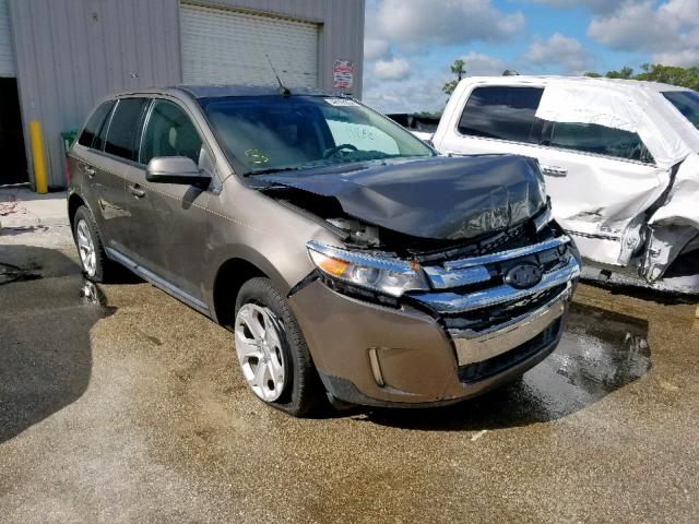 2FMDK3JC5DBC10972 - 2013 FORD EDGE SEL GRAY photo 1