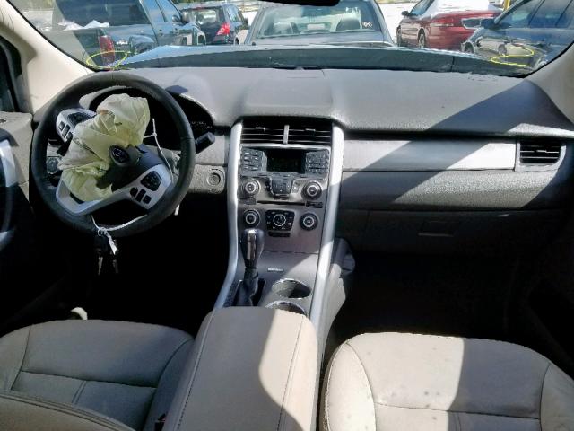 2FMDK3JC5DBC10972 - 2013 FORD EDGE SEL GRAY photo 9