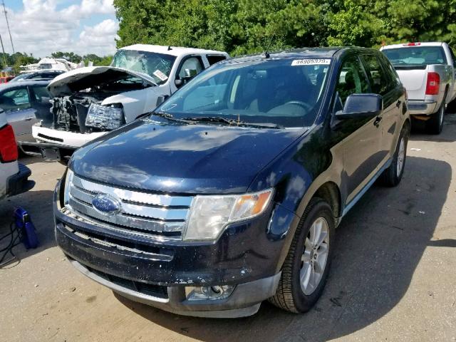 2FMDK3JC9ABA26677 - 2010 FORD EDGE SEL BLACK photo 2