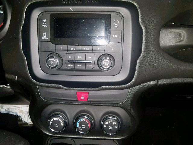 ZACCJBATXGPD76191 - 2016 JEEP RENEGADE S RED photo 9