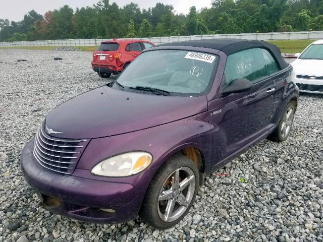 3C3AY75S85T347834 - 2005 CHRYSLER PT CRUISER PURPLE photo 2