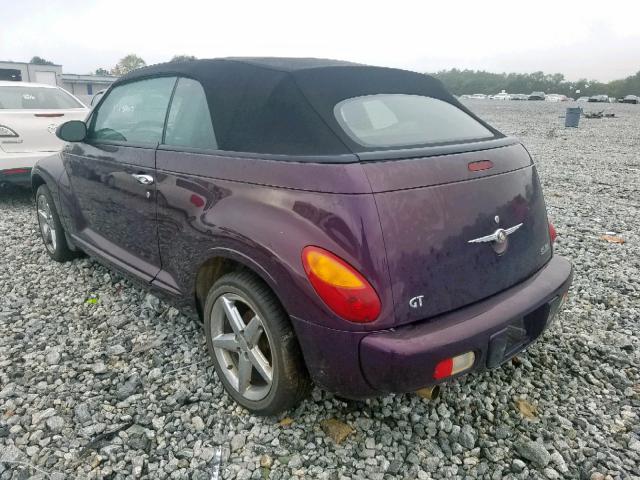 3C3AY75S85T347834 - 2005 CHRYSLER PT CRUISER PURPLE photo 3