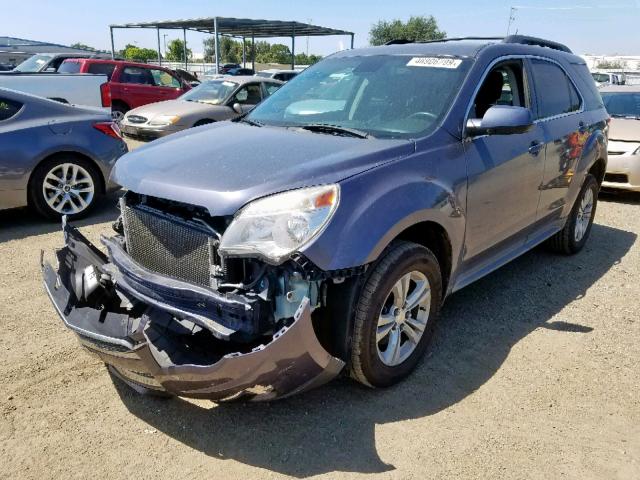 2GNFLPE33D6161864 - 2013 CHEVROLET EQUINOX LT BLUE photo 2