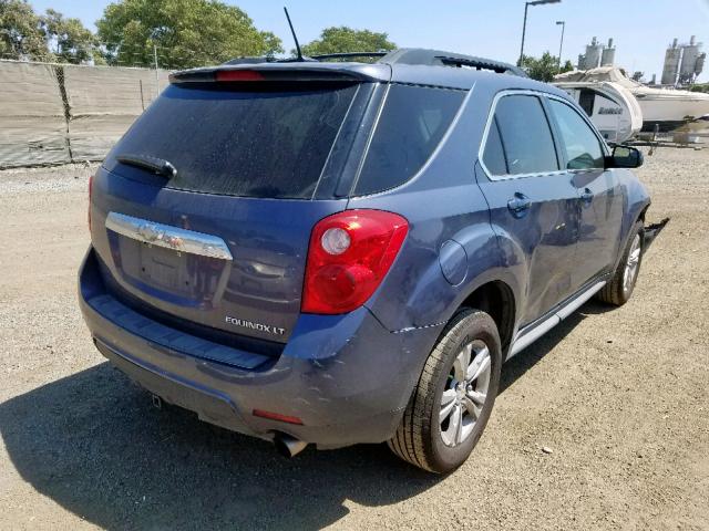 2GNFLPE33D6161864 - 2013 CHEVROLET EQUINOX LT BLUE photo 4