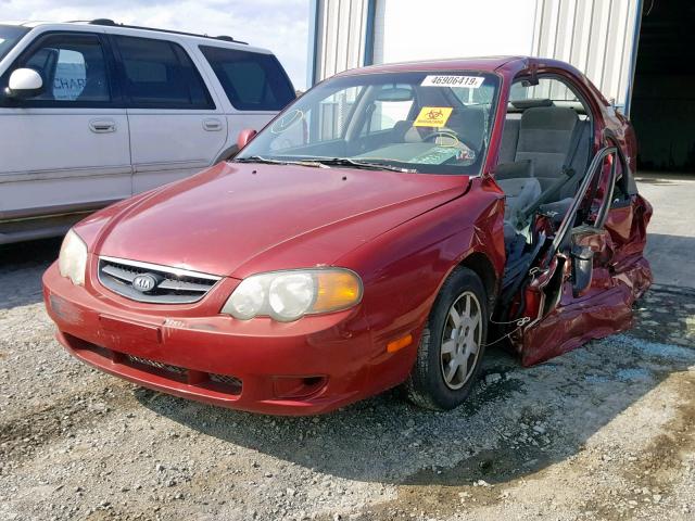 KNAFB161135124230 - 2003 KIA SPECTRA GS MAROON photo 2