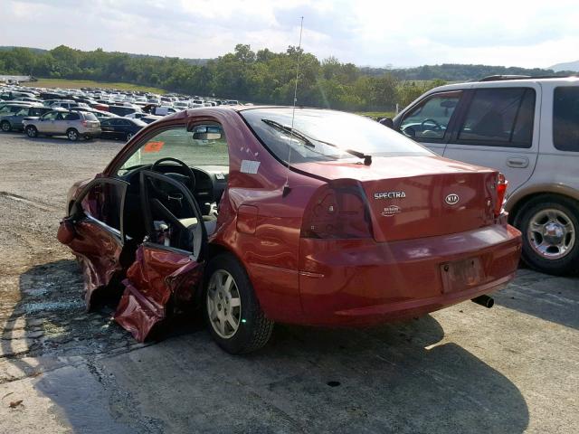 KNAFB161135124230 - 2003 KIA SPECTRA GS MAROON photo 3