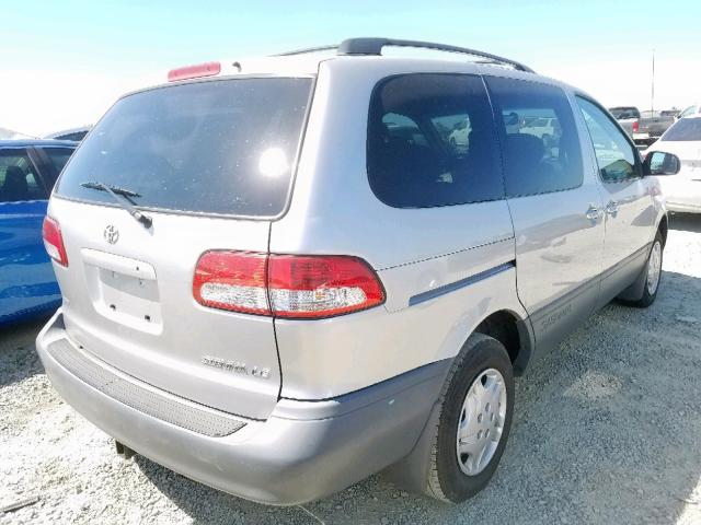 4T3ZF13C92U507267 - 2002 TOYOTA SIENNA LE SILVER photo 4