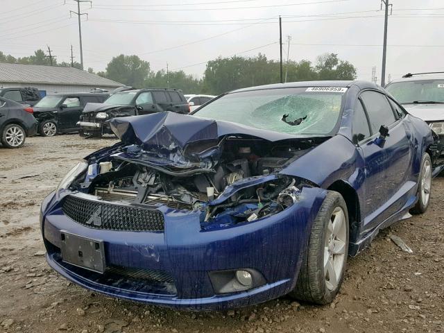 4A3AK24F29E022071 - 2009 MITSUBISHI ECLIPSE GS BLUE photo 2