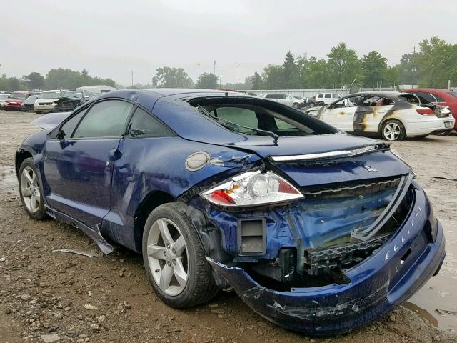 4A3AK24F29E022071 - 2009 MITSUBISHI ECLIPSE GS BLUE photo 3