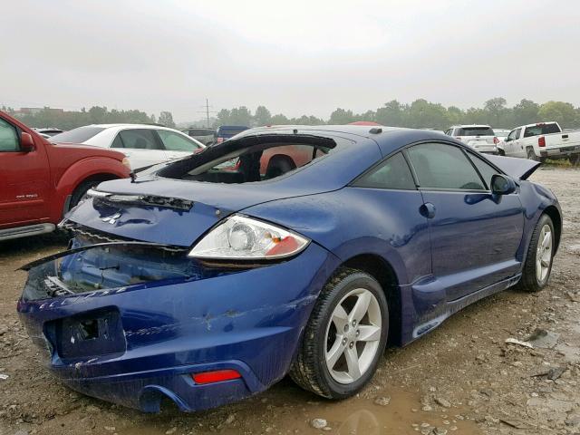 4A3AK24F29E022071 - 2009 MITSUBISHI ECLIPSE GS BLUE photo 4