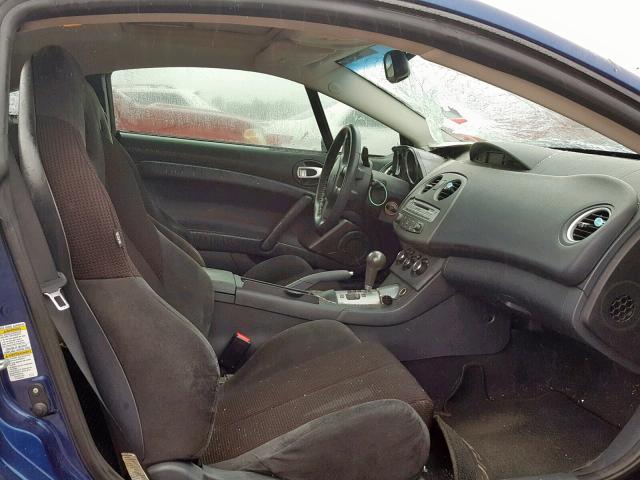 4A3AK24F29E022071 - 2009 MITSUBISHI ECLIPSE GS BLUE photo 5