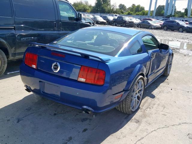 1ZVFT82H365227582 - 2006 FORD MUSTANG GT BLUE photo 4