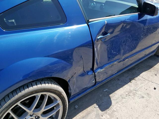 1ZVFT82H365227582 - 2006 FORD MUSTANG GT BLUE photo 9