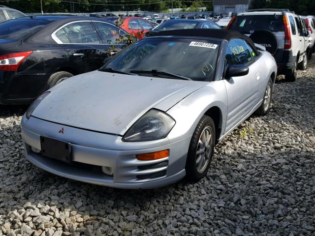 4A3AE45G61E141448 - 2001 MITSUBISHI ECLIPSE SP SILVER photo 2