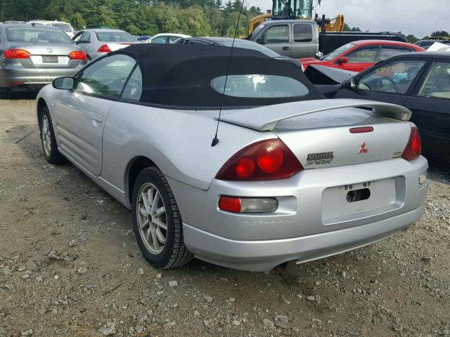 4A3AE45G61E141448 - 2001 MITSUBISHI ECLIPSE SP SILVER photo 3