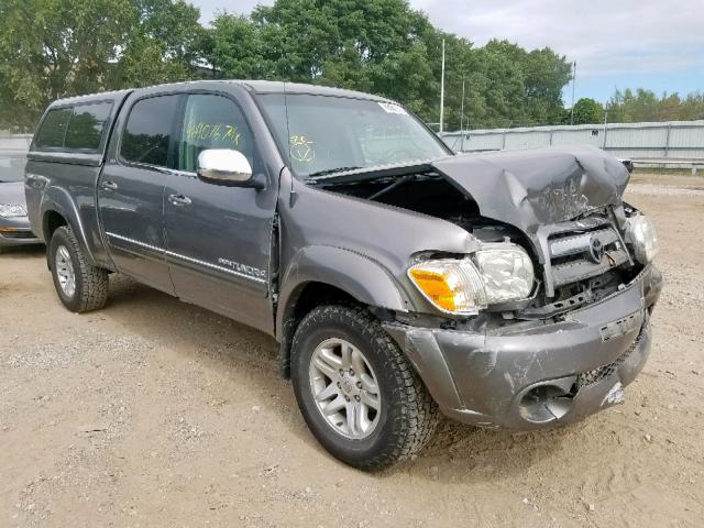 5TBET34175S471786 - 2005 TOYOTA TUNDRA DOU GRAY photo 1