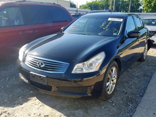 JNKCV61E99M302614 - 2009 INFINITI G37 BASE BLACK photo 2