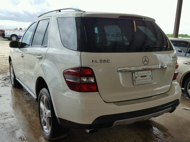 4JGBB86EX8A355814 - 2008 MERCEDES-BENZ ML 350 WHITE photo 3