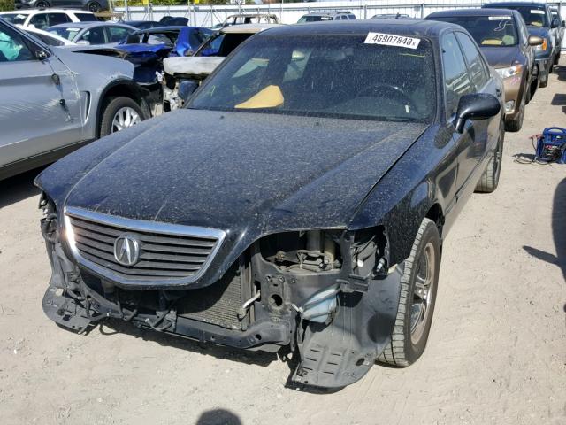 JH4KA96674C004541 - 2004 ACURA 3.5RL BLACK photo 2