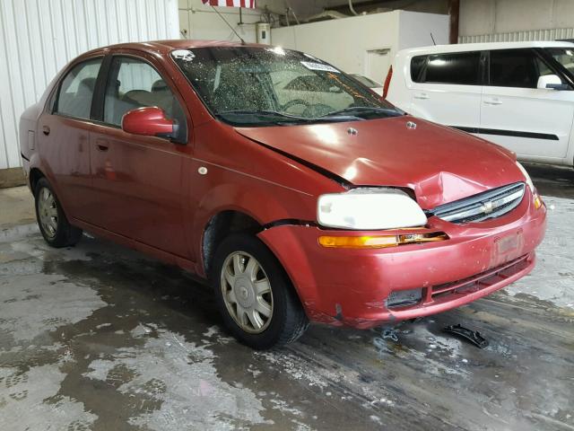 KL1TD52675B459402 - 2005 CHEVROLET AVEO BASE Qırmızı foto 1
