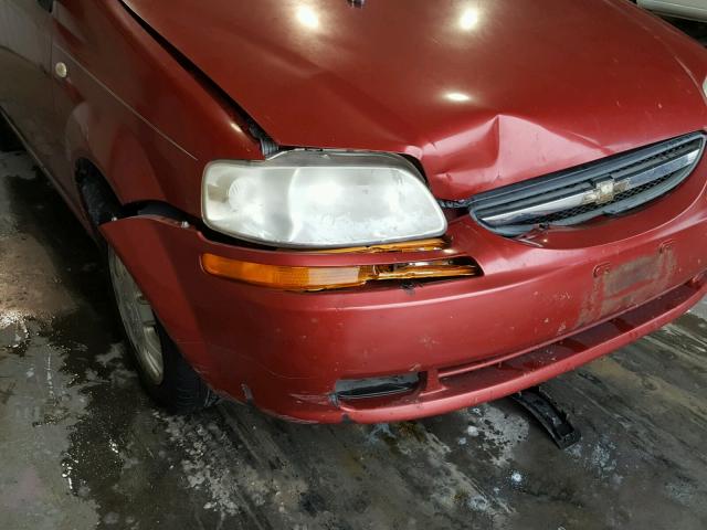 KL1TD52675B459402 - 2005 CHEVROLET AVEO BASE Qırmızı foto 9