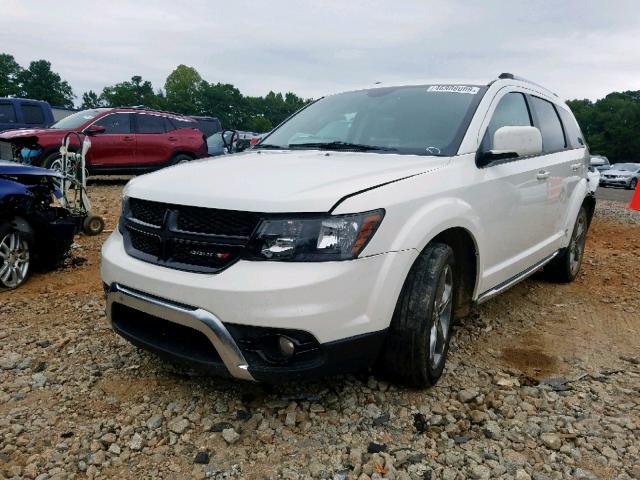 3C4PDCGB1GT234074 - 2016 DODGE JOURNEY CR WHITE photo 2