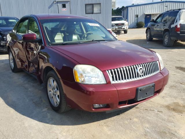 1MEFM40185G610532 - 2005 MERCURY MONTEGO LU RED photo 1