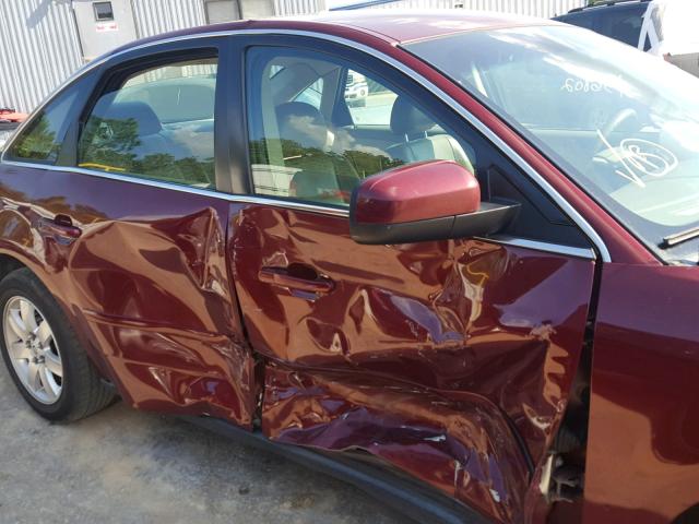 1MEFM40185G610532 - 2005 MERCURY MONTEGO LU RED photo 9