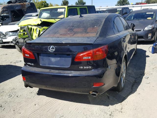 JTHBE262685018059 - 2008 LEXUS IS 350 BLUE photo 4