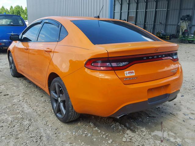 1C3CDFBH3DD261200 - 2013 DODGE DART SXT ORANGE photo 3