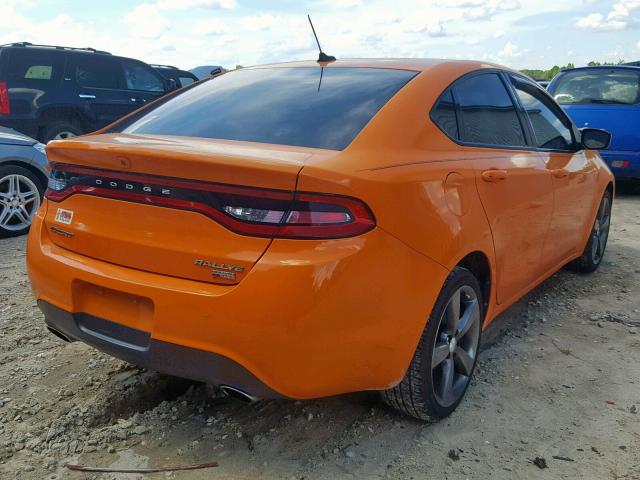 1C3CDFBH3DD261200 - 2013 DODGE DART SXT ORANGE photo 4