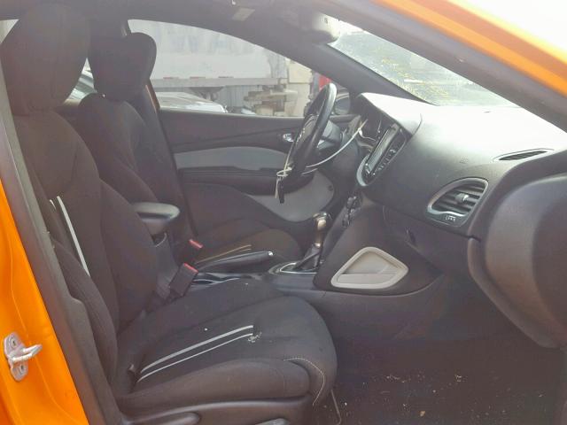 1C3CDFBH3DD261200 - 2013 DODGE DART SXT ORANGE photo 5