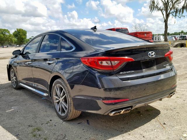 5NPE34AB5FH073462 - 2015 HYUNDAI SONATA SPO BLACK photo 3