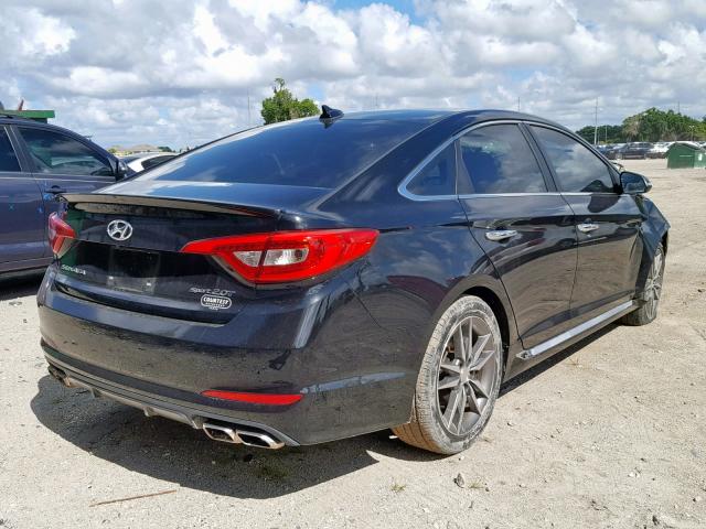 5NPE34AB5FH073462 - 2015 HYUNDAI SONATA SPO BLACK photo 4