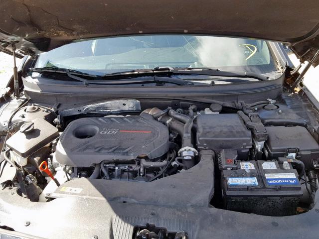 5NPE34AB5FH073462 - 2015 HYUNDAI SONATA SPO BLACK photo 7